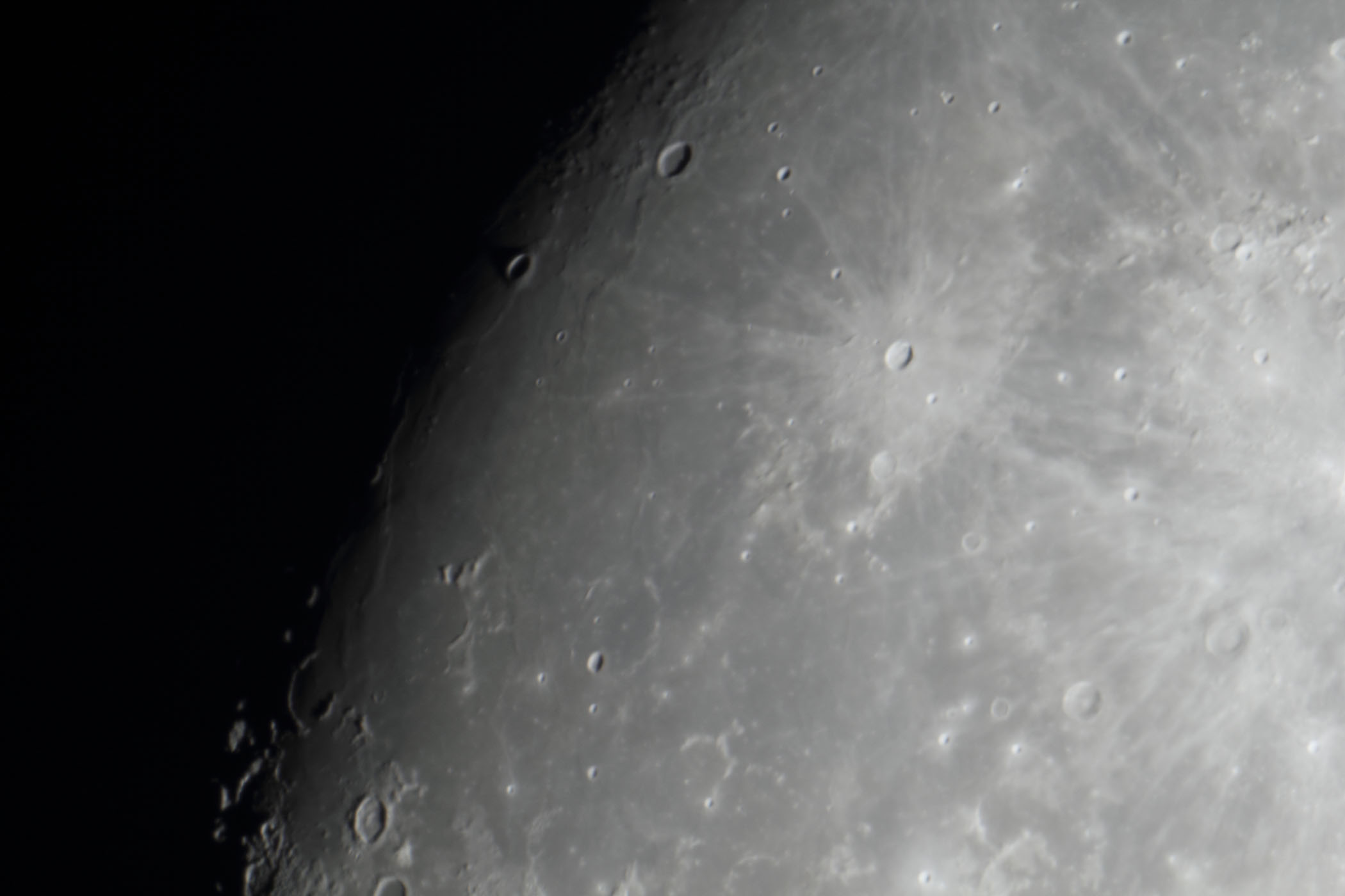 『月(月齢12.2)ケプラー付近』(2025年12月2日)