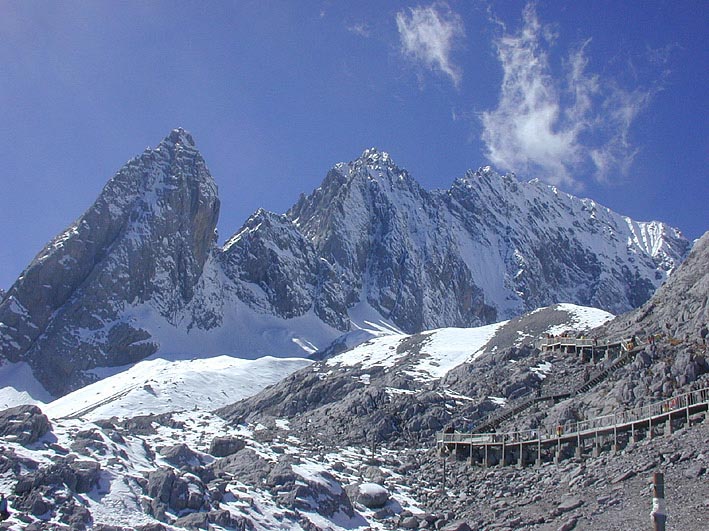 玉龍雪山4500m付近